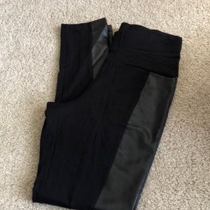 Leather leggings